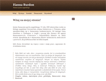 Tablet Screenshot of hannaburdon.co.uk